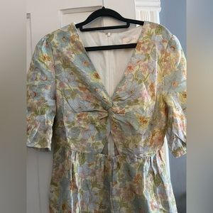 Anthropologie floral jumpsuit - never worn with tags